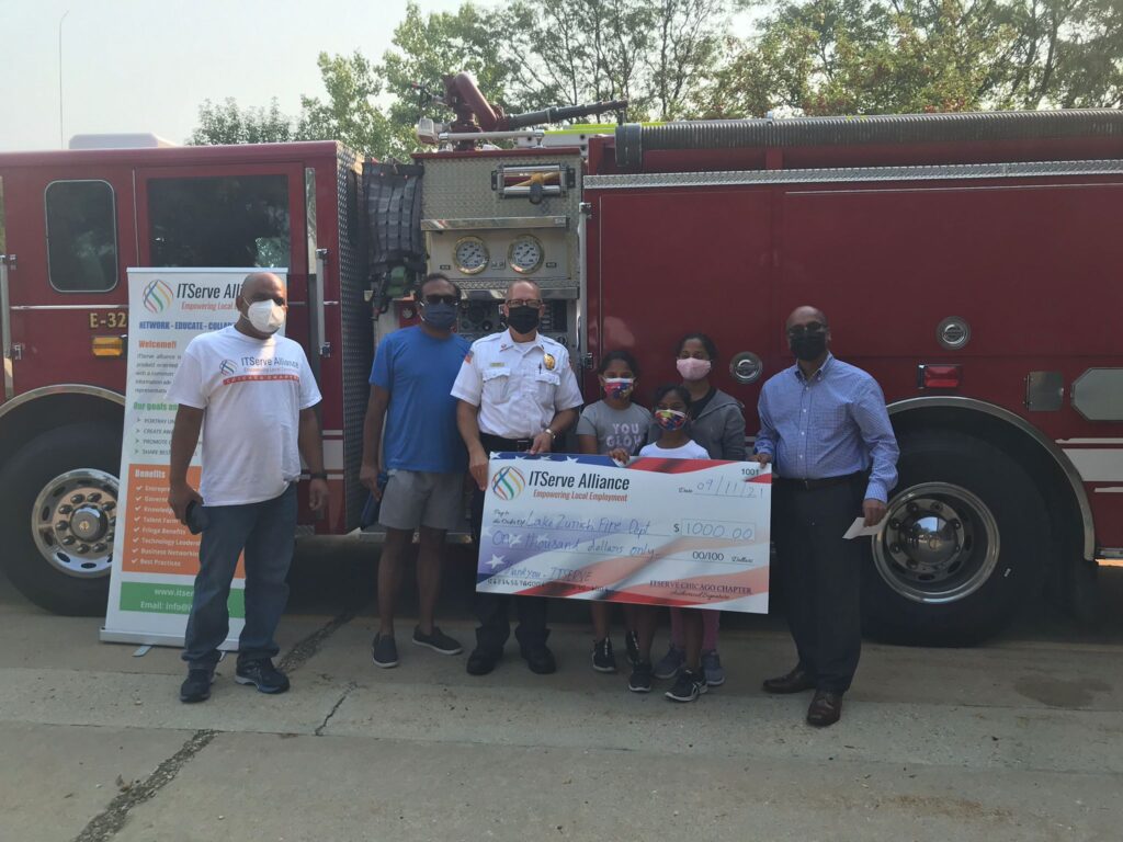 Team Chicago Donated $1000 to Lake Zurich Fire Department