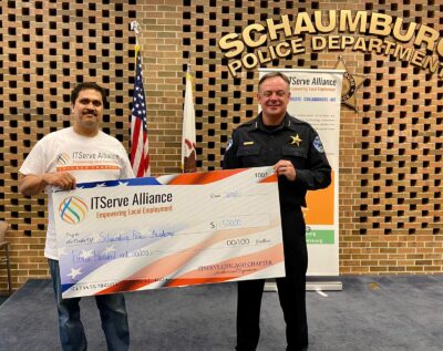 Conducting 1st CSR event this year by honoring Schaumburg Police Chief