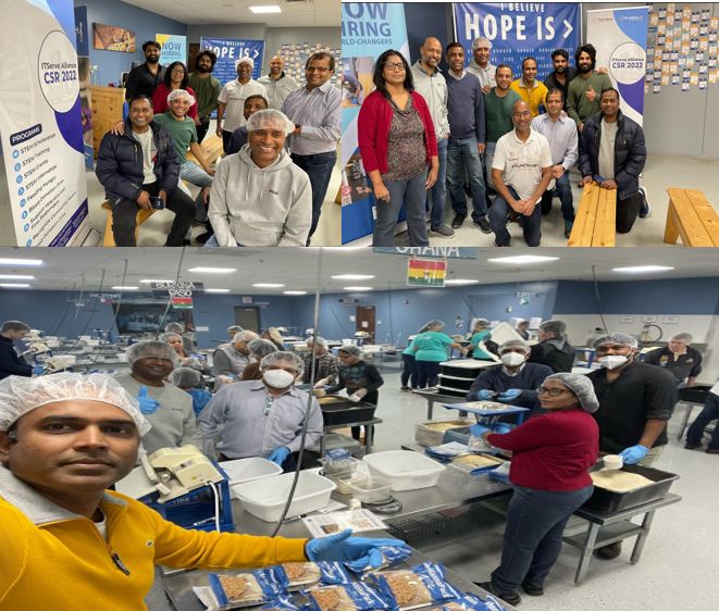ITServe Chicago Chapter successfully finished their January CSR Volunteer event at Feed My Starving