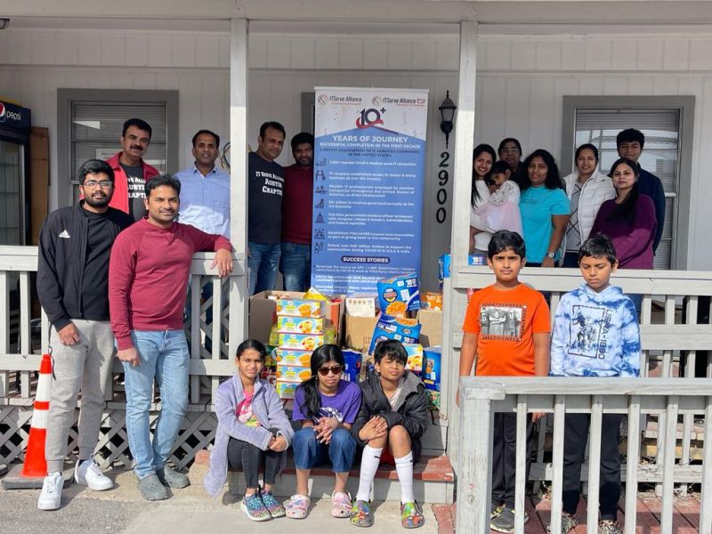 ITServe Austin Chapter Donated food to Circle of Hope Foundation as 2023 January CSR event
