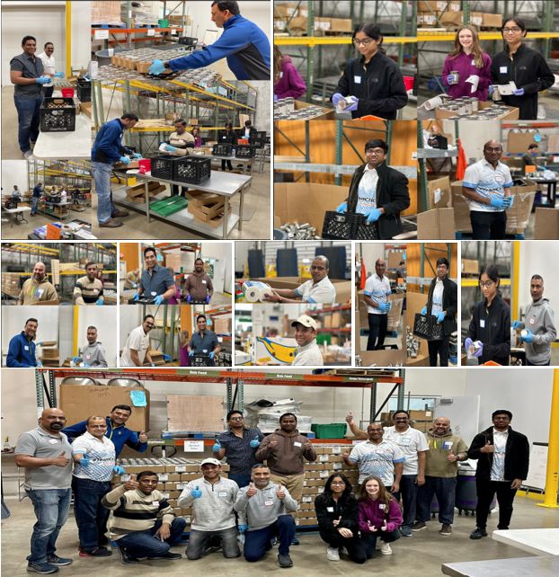 ITServe Chicago Chapter held food packing at Northern Illinois Foodbank as 2023 March CSR Volunteer event