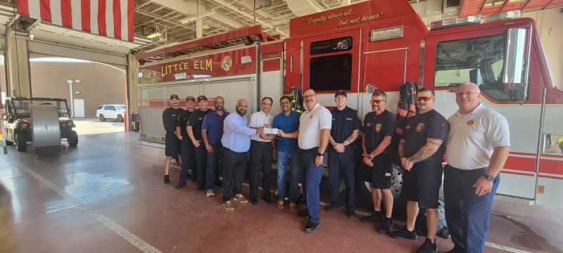 ITServe Dallas donated $3000 to the Little Elm Police & Fire Department