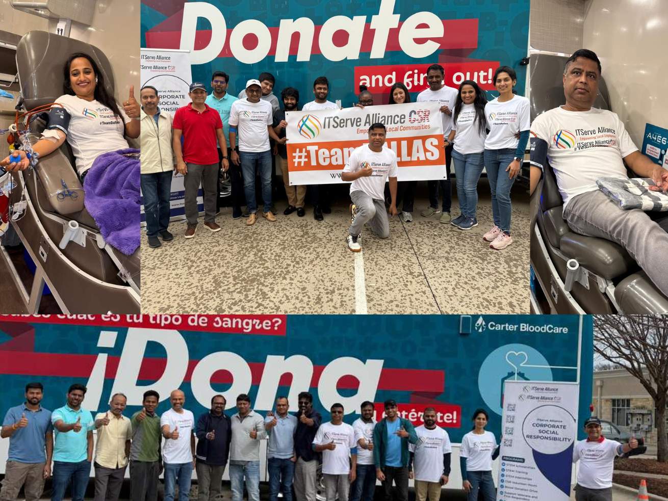 ITServe Alliance Dallas Chapter hosted a Blood Drive (CSR)